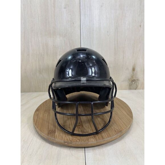 Schutt Black Fastpitch Batting Helmet Size Small w/ face guard - Picture 2 of 7